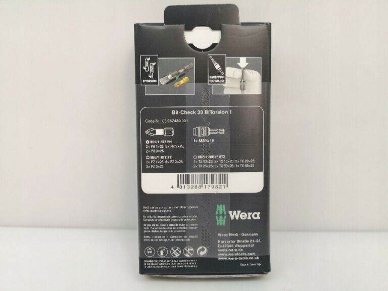 WERA Zestaw Bitów BiTorsion Bit-Check 30 Elementów — miniatura 15