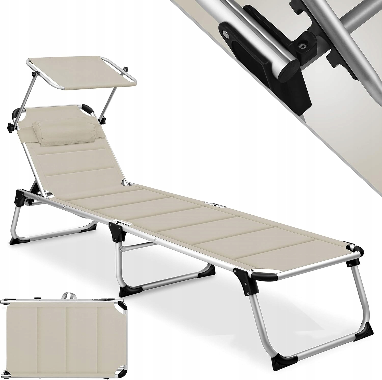 Ležadlo s prístreškom 212x60x35 cm Kesser