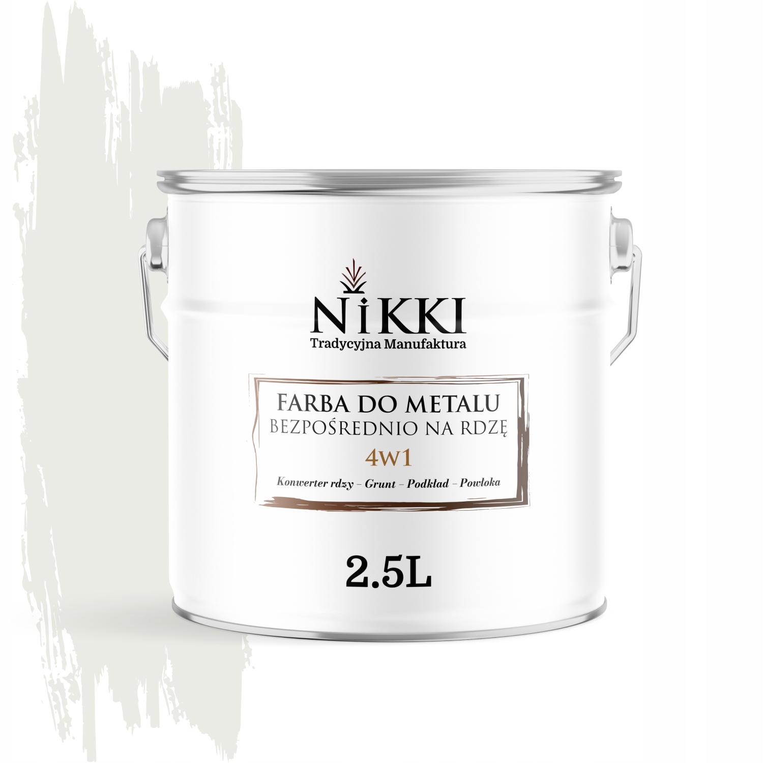 Barva Na Kov Přímo Na Rez 4v1 Signální Bílá Ral 9003 Satén 2.5L