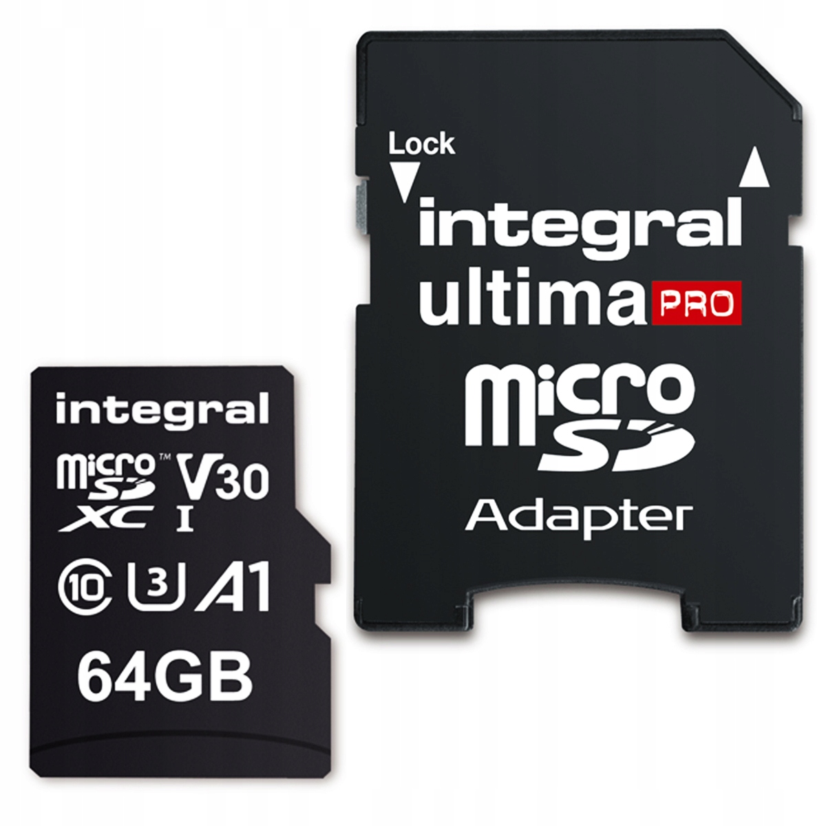 

Karta Pamięci Integral MicroSD 64GB V30 U3 100MB/s