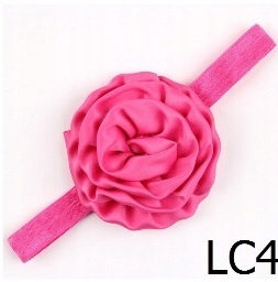 LC4* Satynowa Opaska Kwiat Chrzest Roczek RÓŻOWA Marka Inna marka