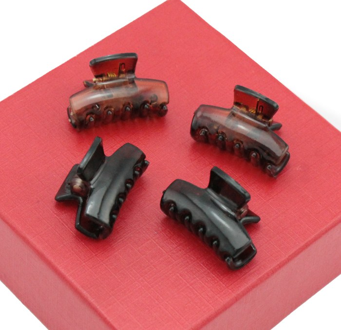 

Klamerki Do Włosów Szczęki Małe Bursztynowe 4 Szt