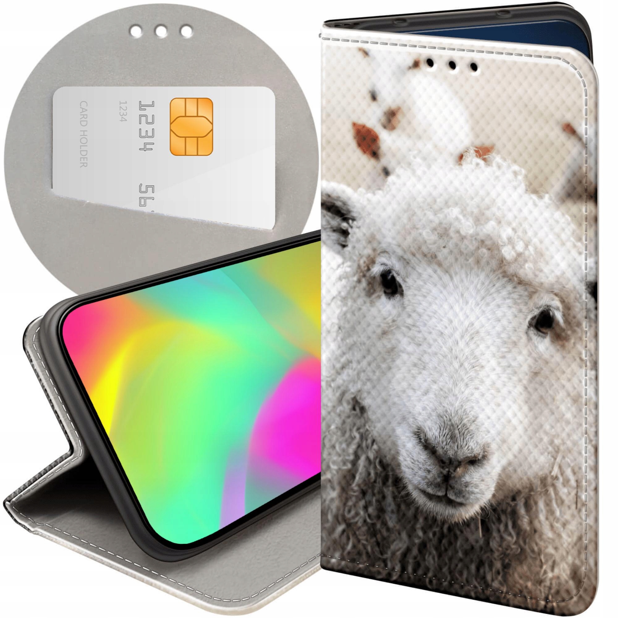 Etui Z Klapką Do Xiaomi 15T 5G Owca Owieczka Baranek Futerał Case