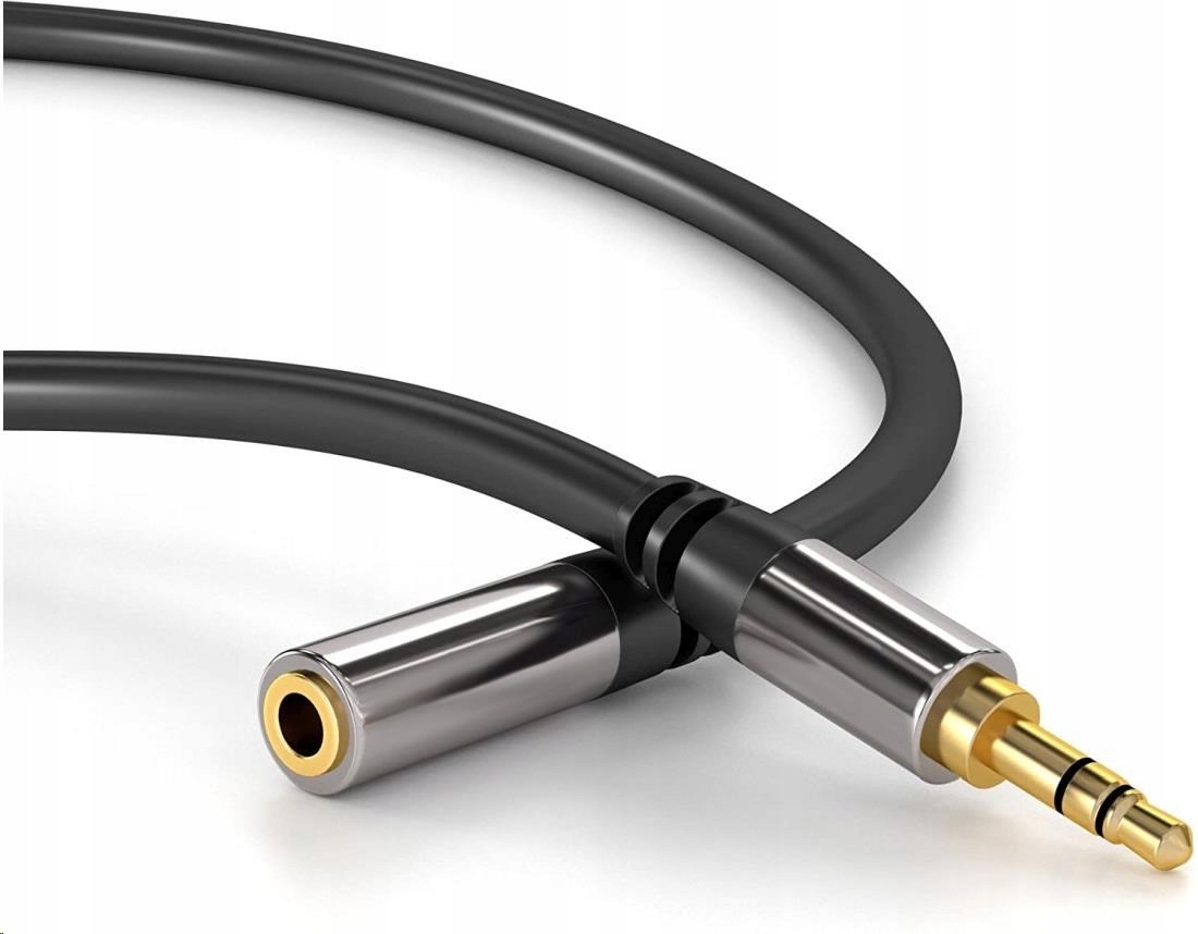 Przewód przedłużający Premiumcord, Jack 3,5 mm Jack 3,5 mm M/f 5 m