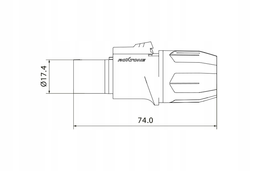 Wtyk zasilania power-in Roxtone RPCI001 3-pin powercon na kabel Model RPCI001