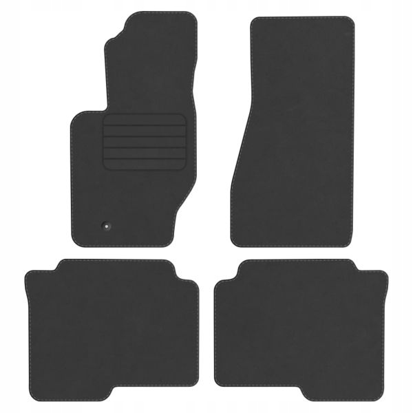 Jeep Commander 06-10 velurové koberce Comfort Grafit