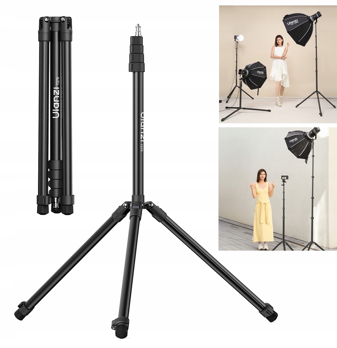 Stojanový stojan Studiové osvětlení Ulanzi T270 271 cm 6 kg 5/8“ 1/4“