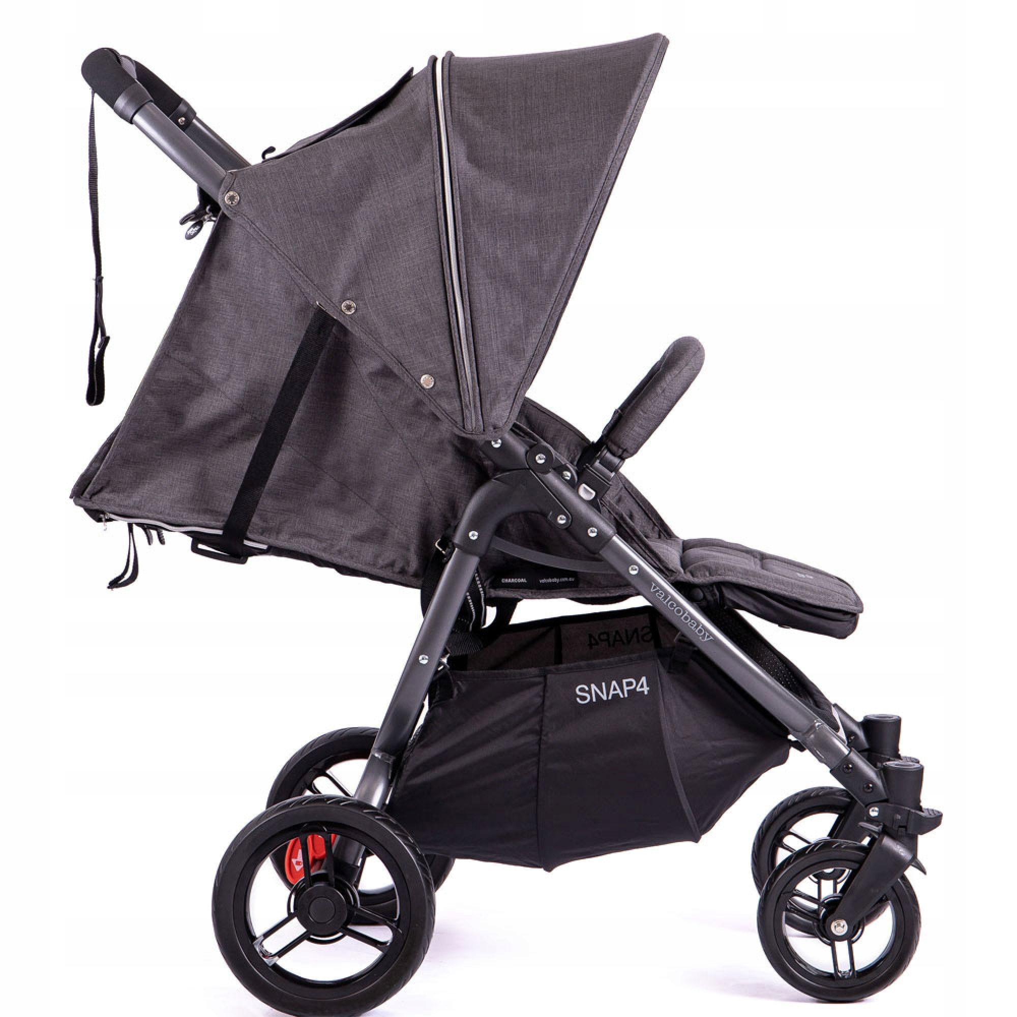 Valco Wózek SNAP 4 tailor made charcoal + przykrycie Szerokość produktu 52 cm