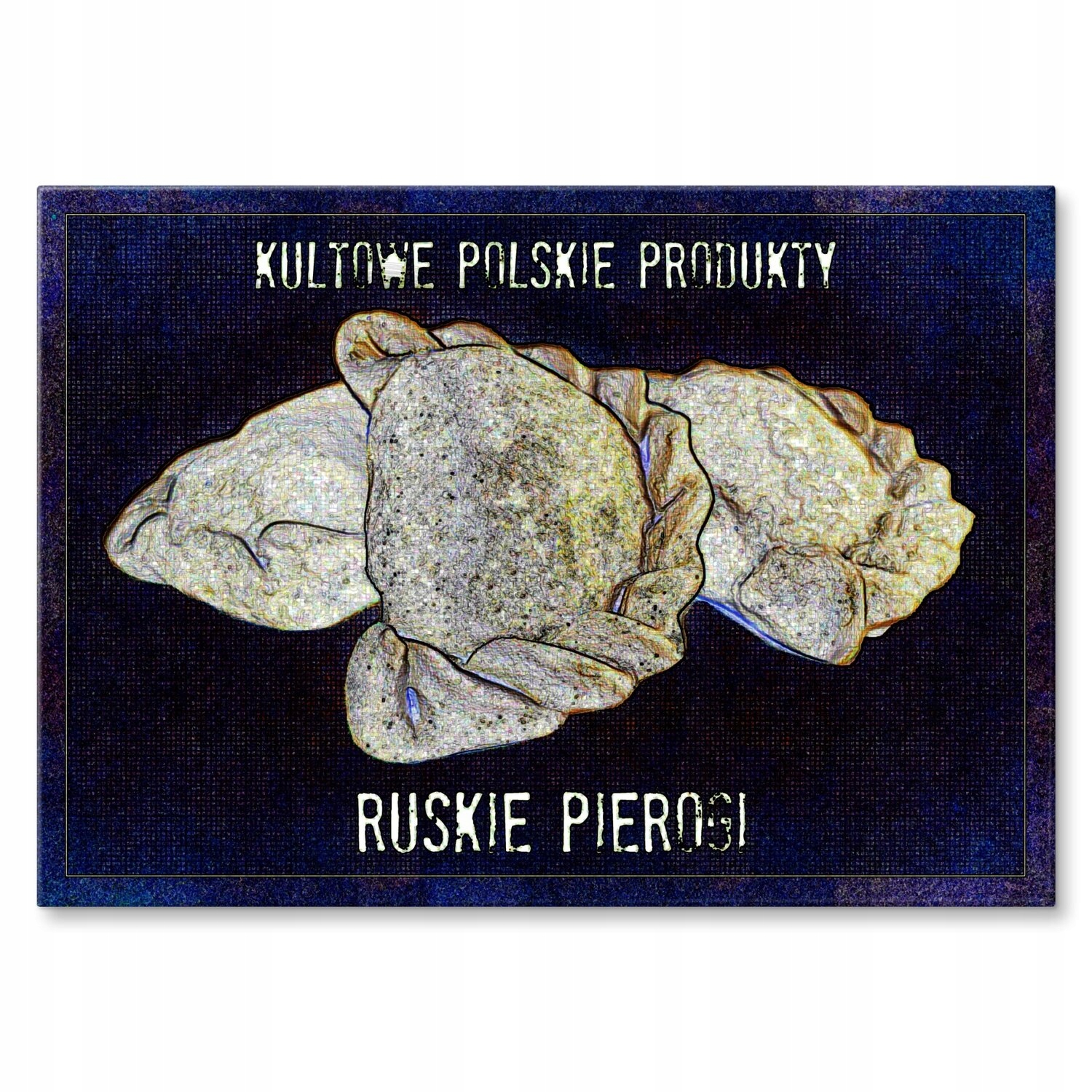 Kovový plakát Ruské Pirohy Šidítko Plech 30 x 42 cm Dárek
