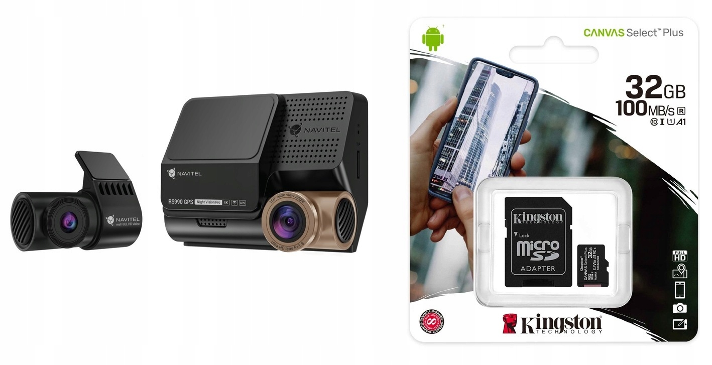 Navitel RS990 Gps autokamera NightVision Pro 4K Sony Starvis 32GB