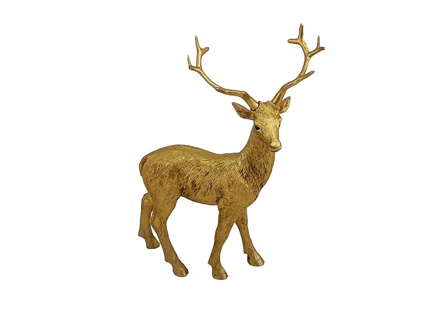 

Piękna Figurka Złotego Jelenia