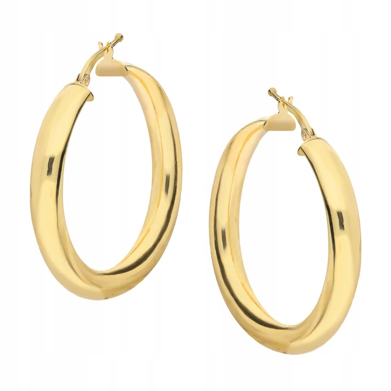 Zlaté náušnice módní točené kroužky, dárek kroužky, 3,27g