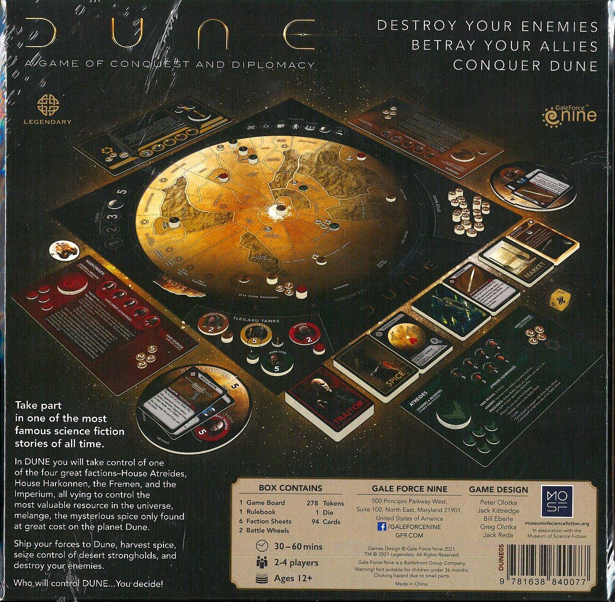 Desková hra GF9 Dune: A Game of Conquest and Diplomacy [eng]