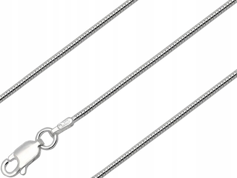 

Łańcuszek Żmijka Okrągła 70CM 1,3MM Srebro 925