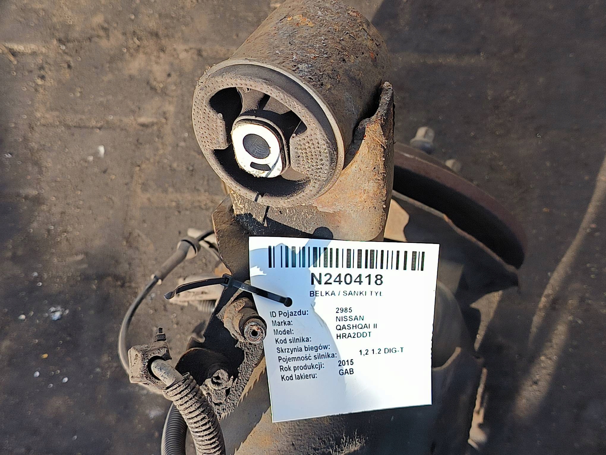 träger / Achsträger heck NISSAN QASHQAI II