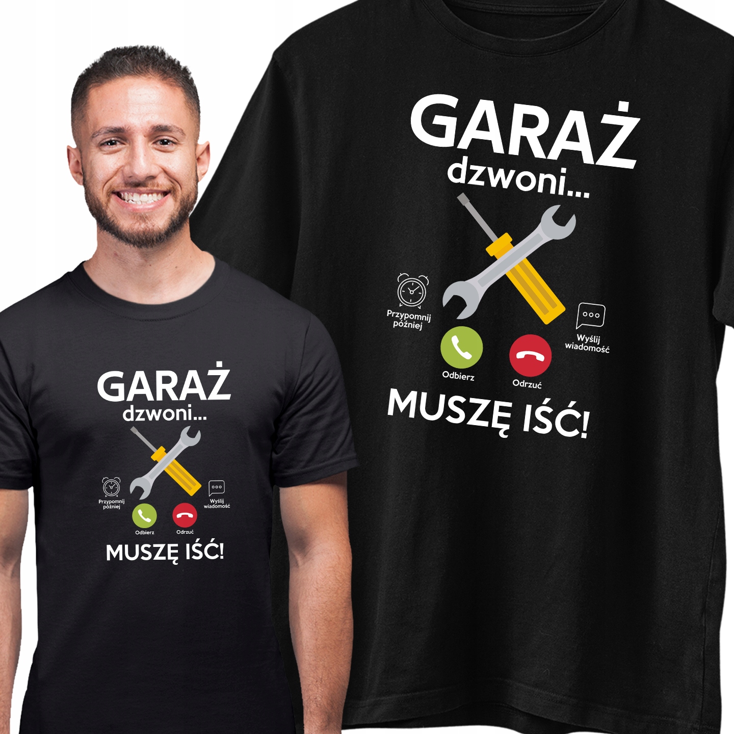 

Garaż dzwoni muszę iść Koszulka Mechanika