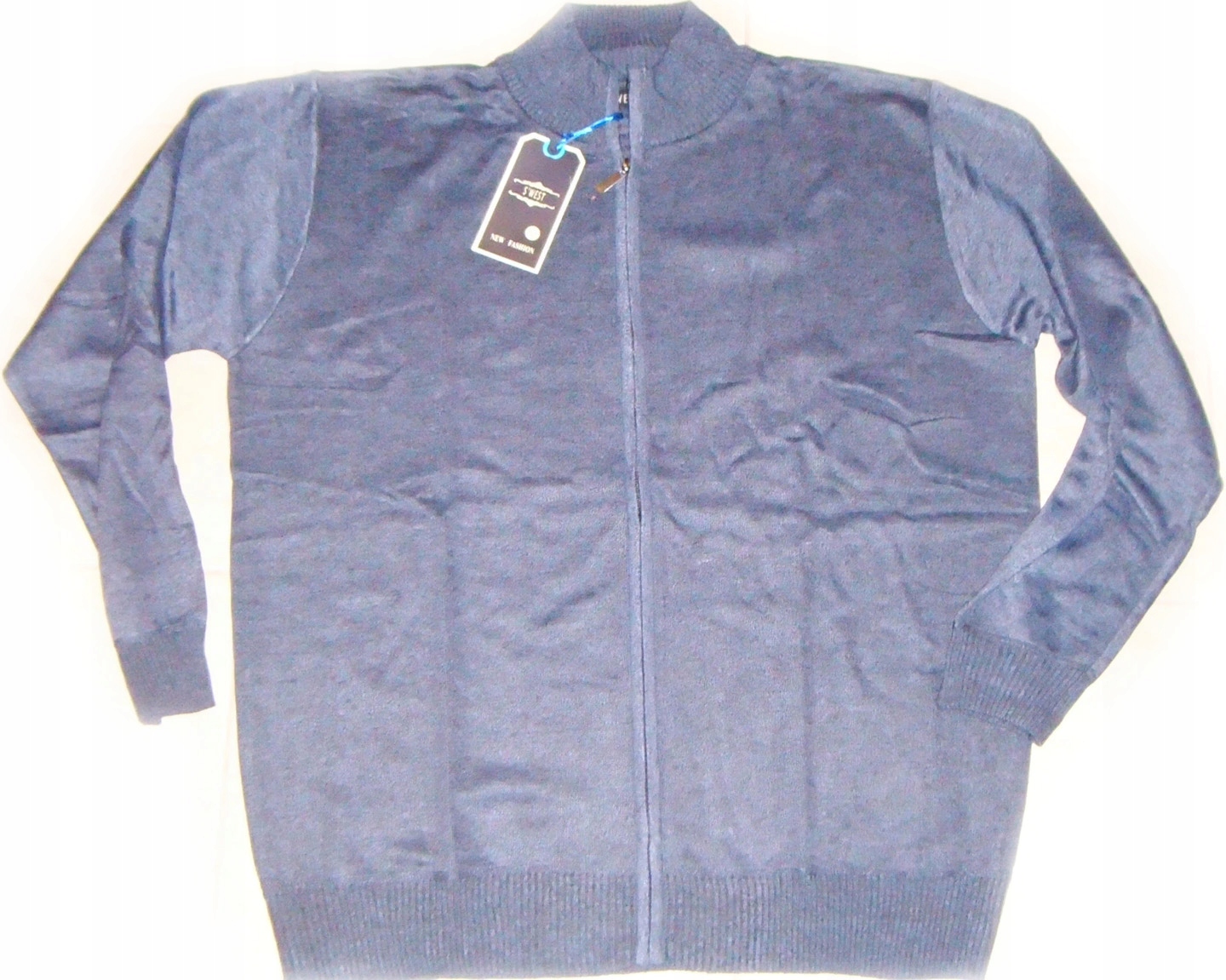 

Nowy Duży Sweter Męski Zamek Suwak Wełna 65% r.4XL