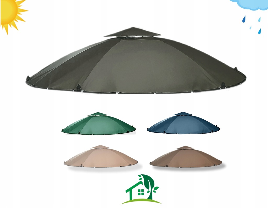 Poszycie wodoodporne do pawilonu ogrodowego OBI BRAGA 350 CM GRANATOWY Długość 3.5 m