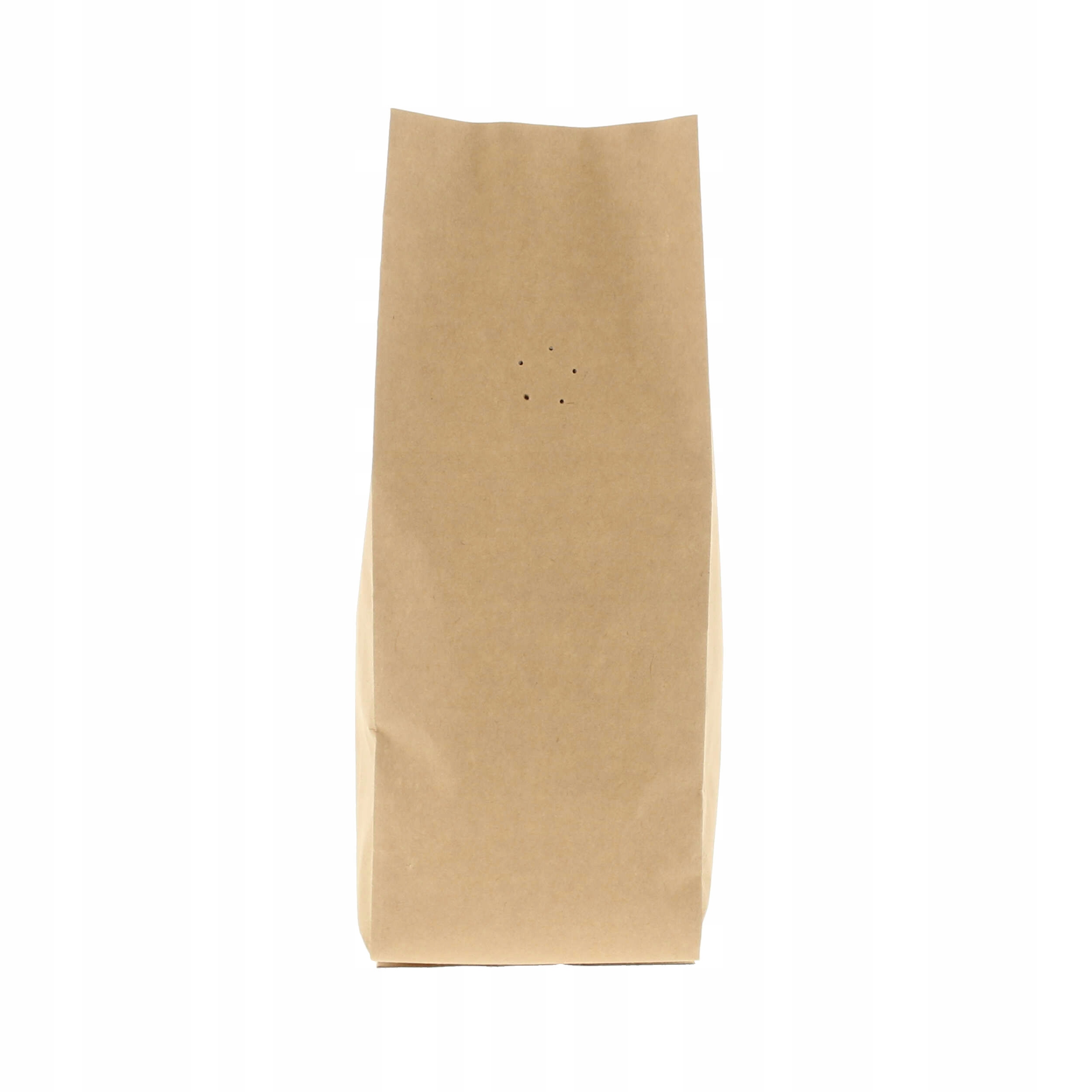 Torebka Gusset z fałdą boczną 80x250mm Kraft Wentyl 250g Zestaw 100 szt.