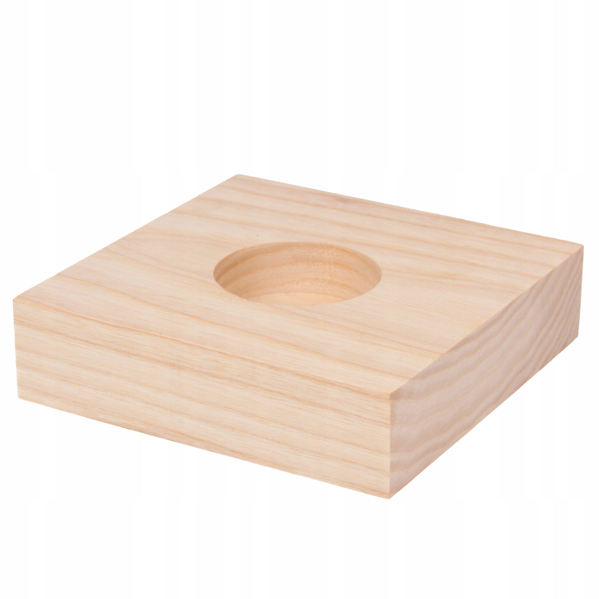 

Świecznik drewniany na Tealight Kwadrat 10x10 Eko