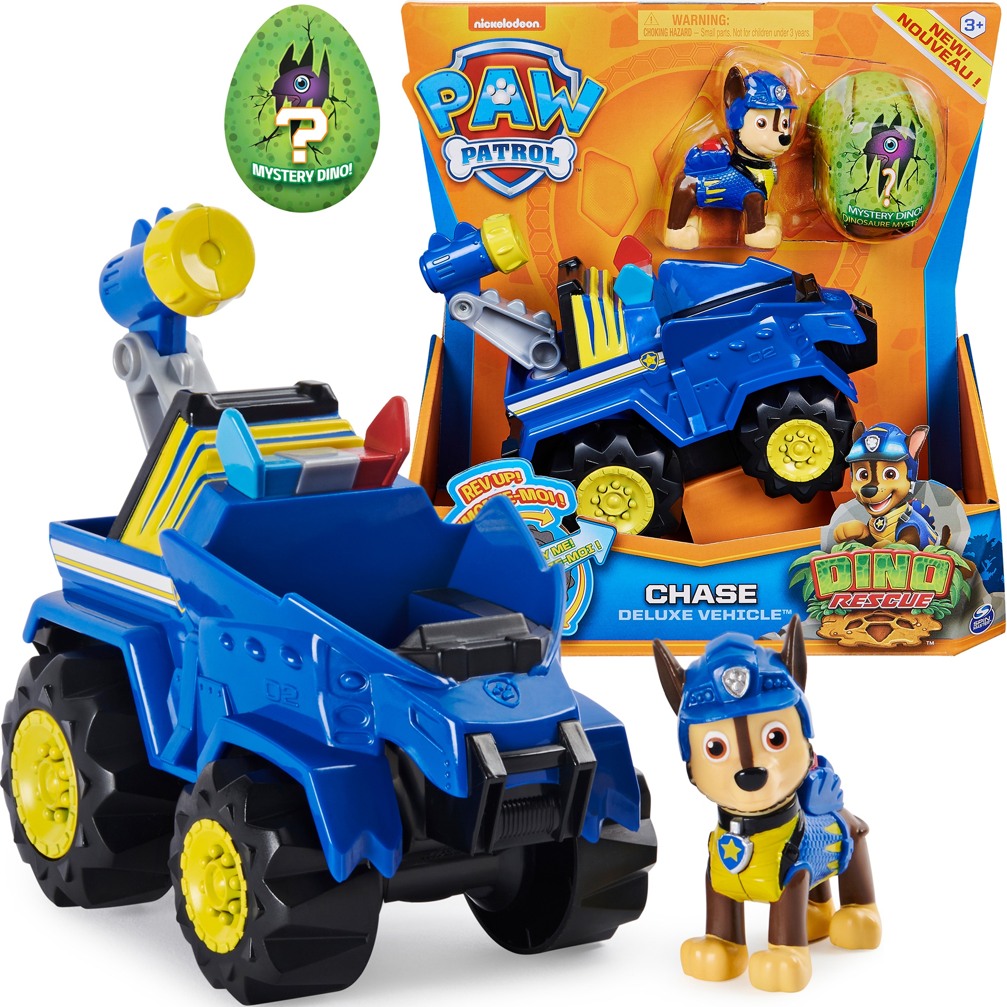 

Psi Patrol Chase Figurka Dino Rescue Pojazd