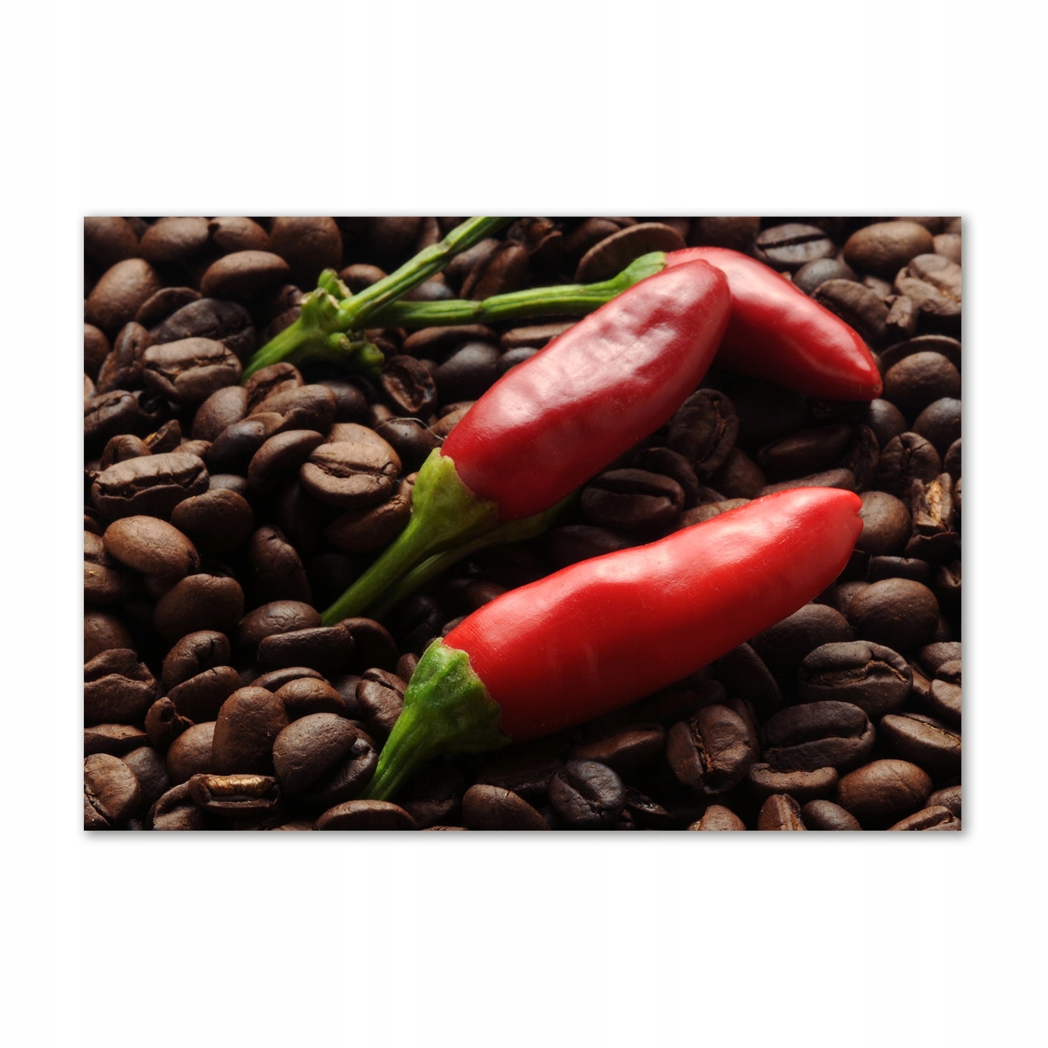 

Obraz zdjęcie szkło akryl Chilli i kawa 100x70 cm