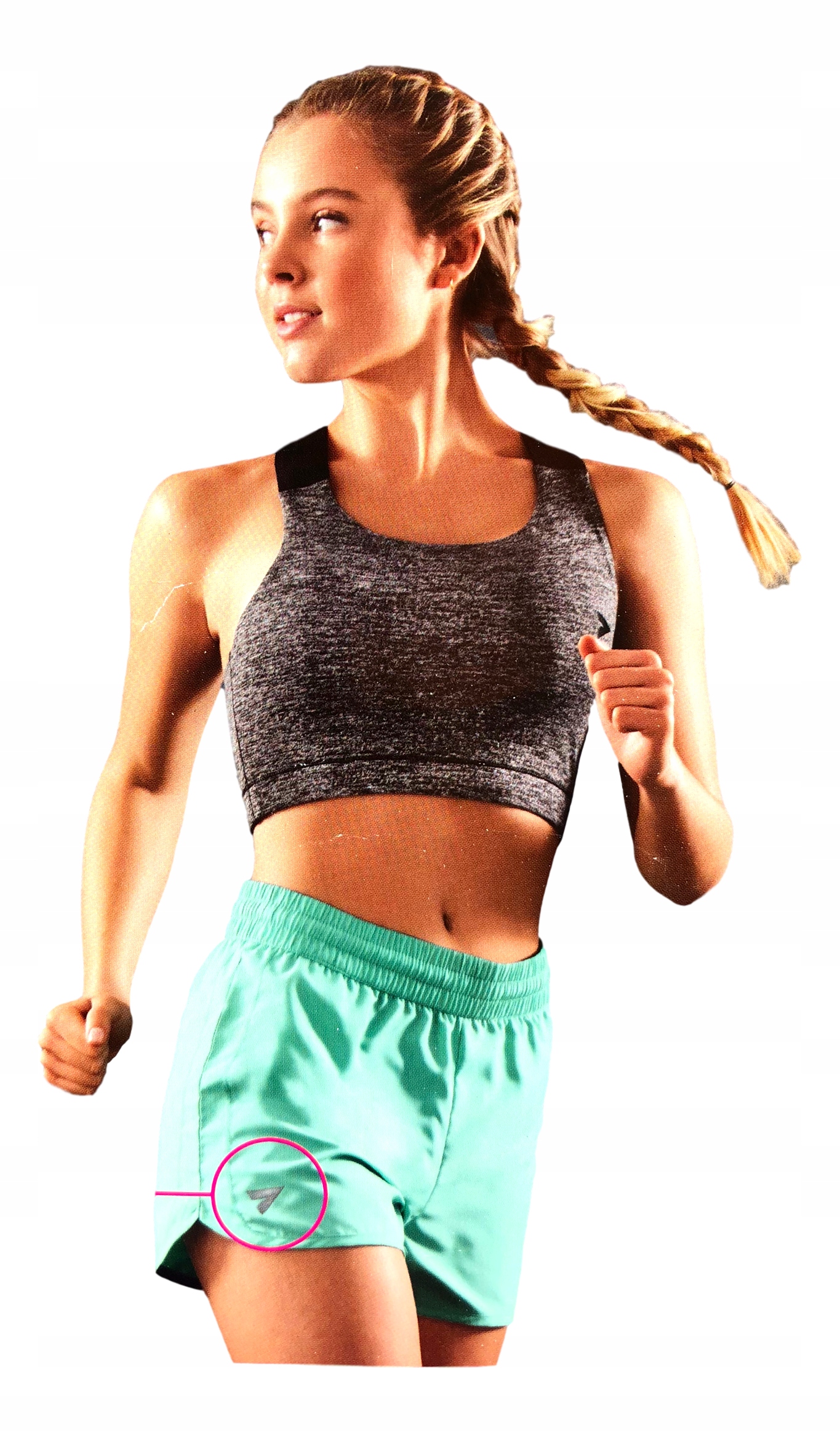 Damski top stanik biustonosz sportowy fitness *M