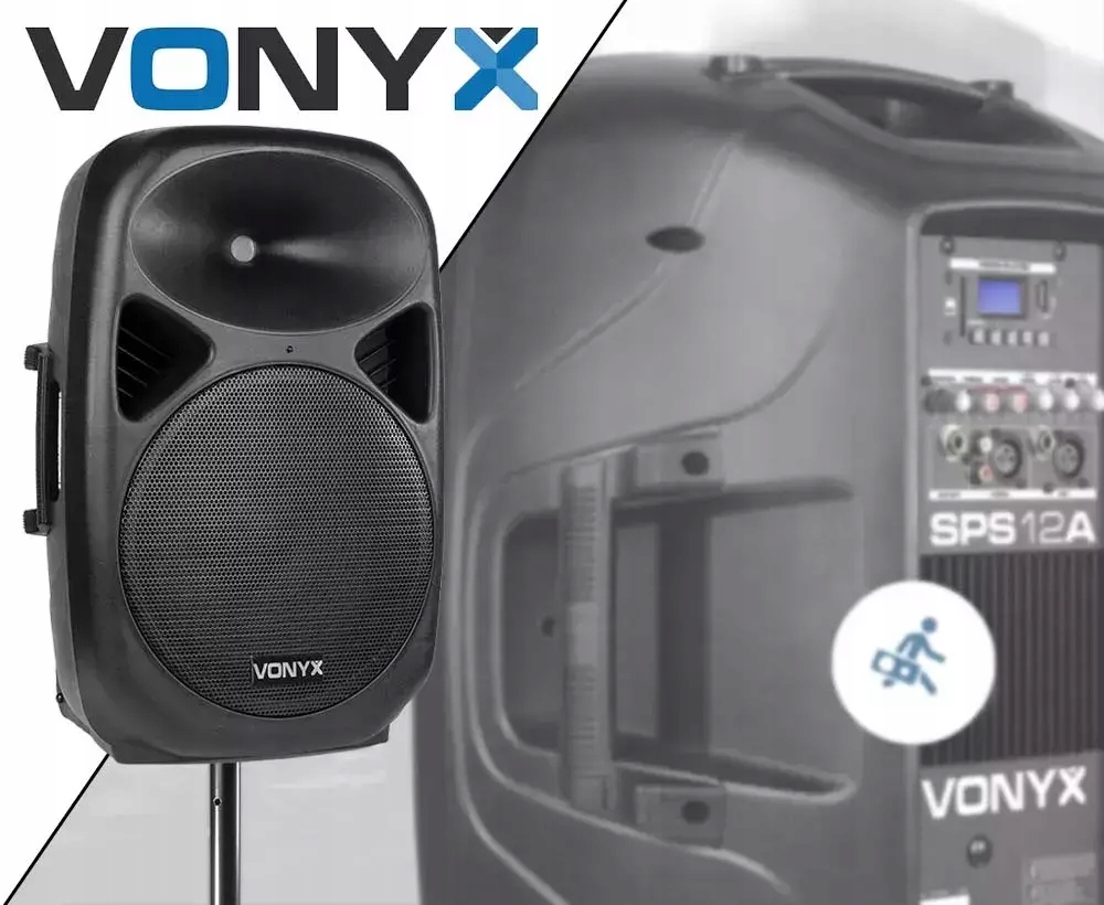 Kolumna aktywna 12''BT USB+ statyw mikrofon pilot Kod producenta 178.132