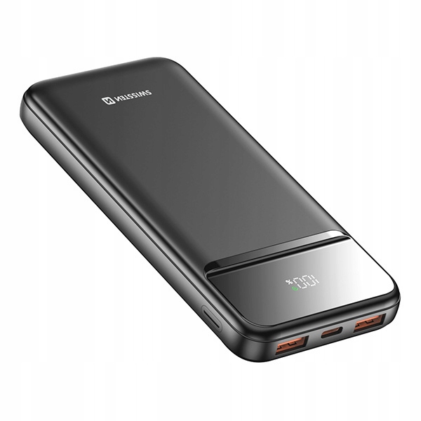 Swissten 22013946 Power Line II 10000mAh 22.5W Czarny