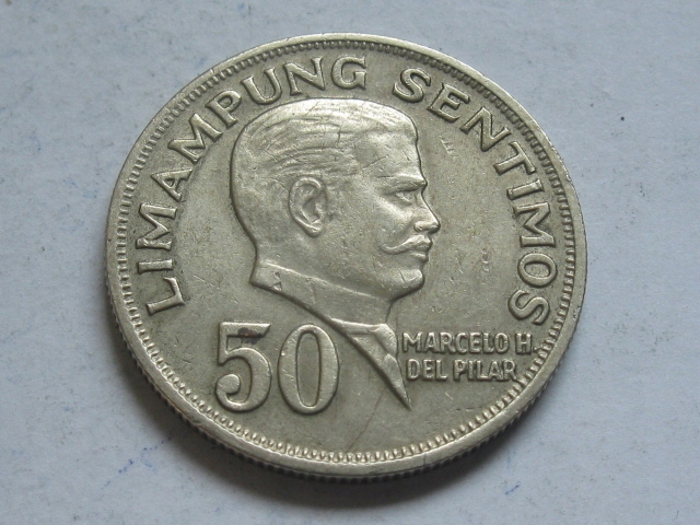 nr1276 Filipiny Moneta 50 Sentimos 1967