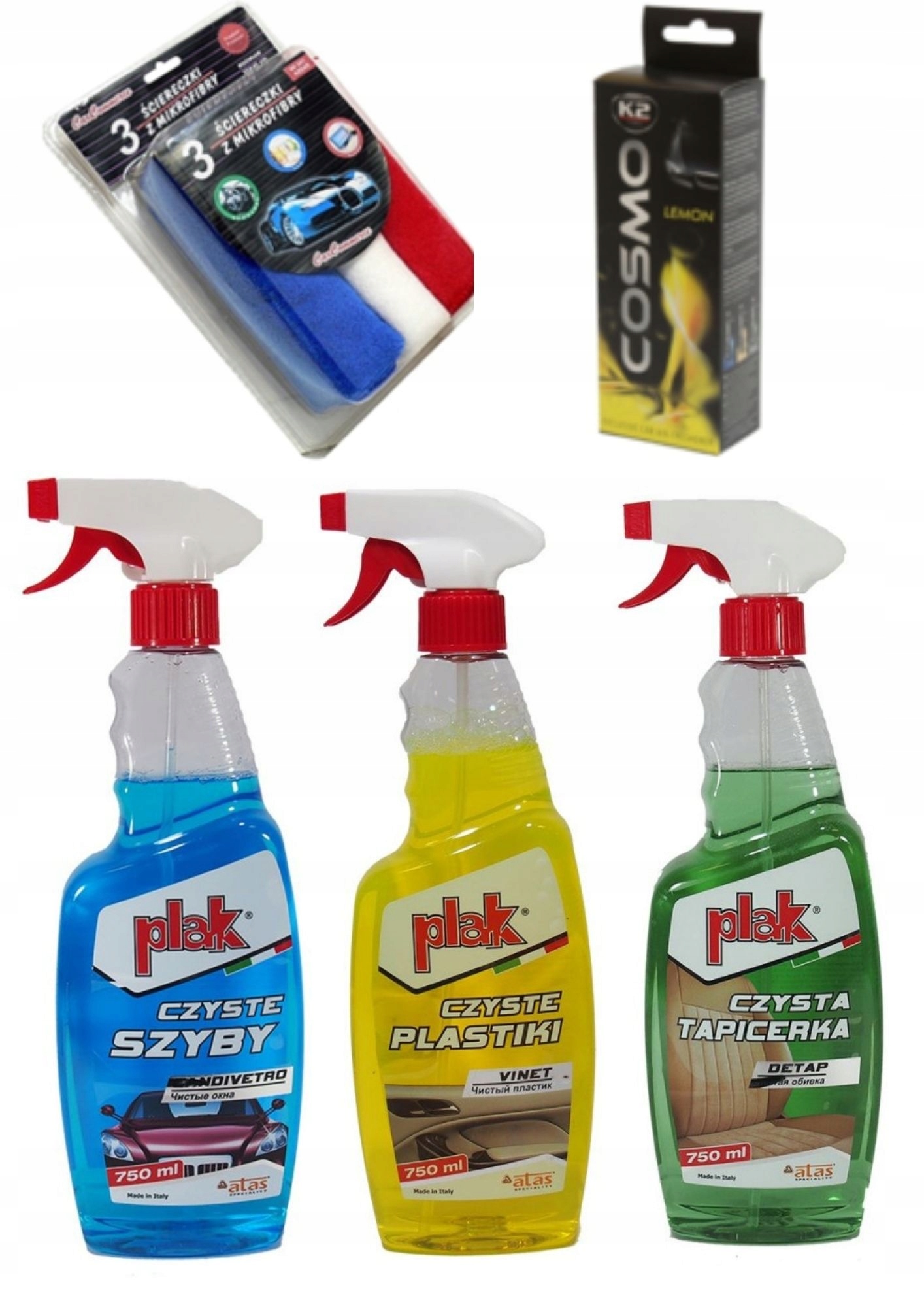 

Zestaw Do Czyszczenia Auta Plak 5w1