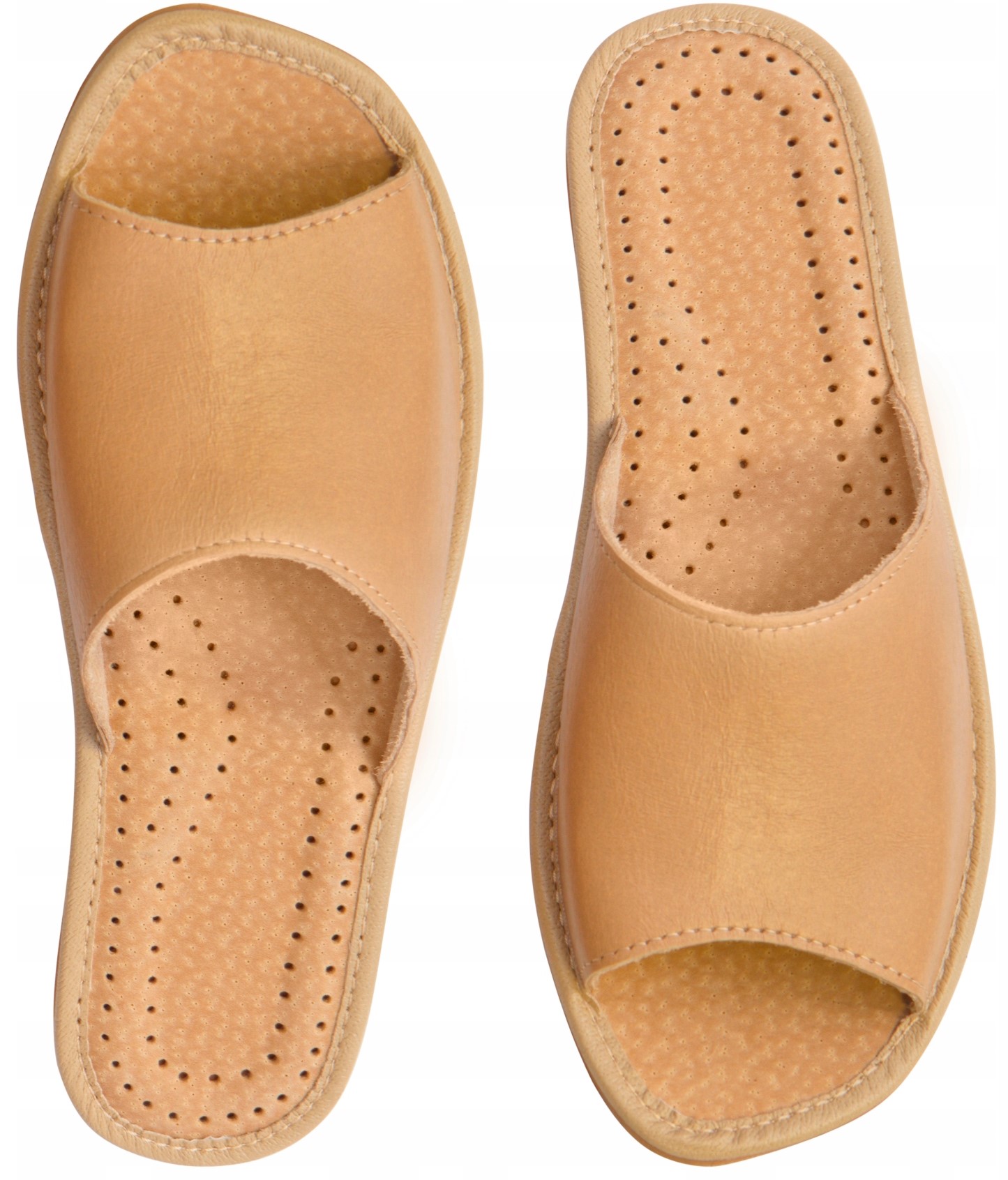 

Pantofle klapki damskie skórzane, kapcie, papcie