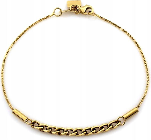 Zlatý náramek ze zlata 585, módní elegantní, dva druhy dárek