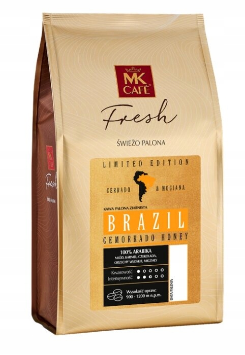 Levně Káva zrnková Mk Cafe Fresh Brazil Cemorrado Honey 1 kg