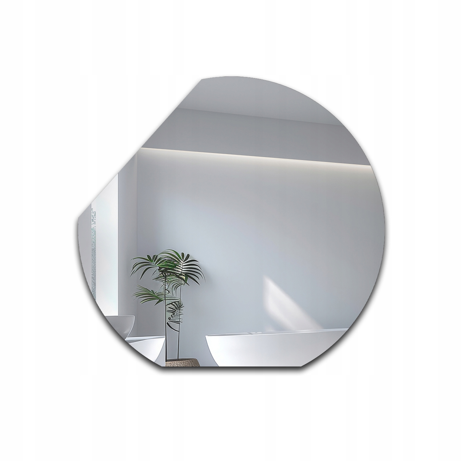 Zrcadlo kulaté Olga se zkosenými boky pro podkroví Fi 150