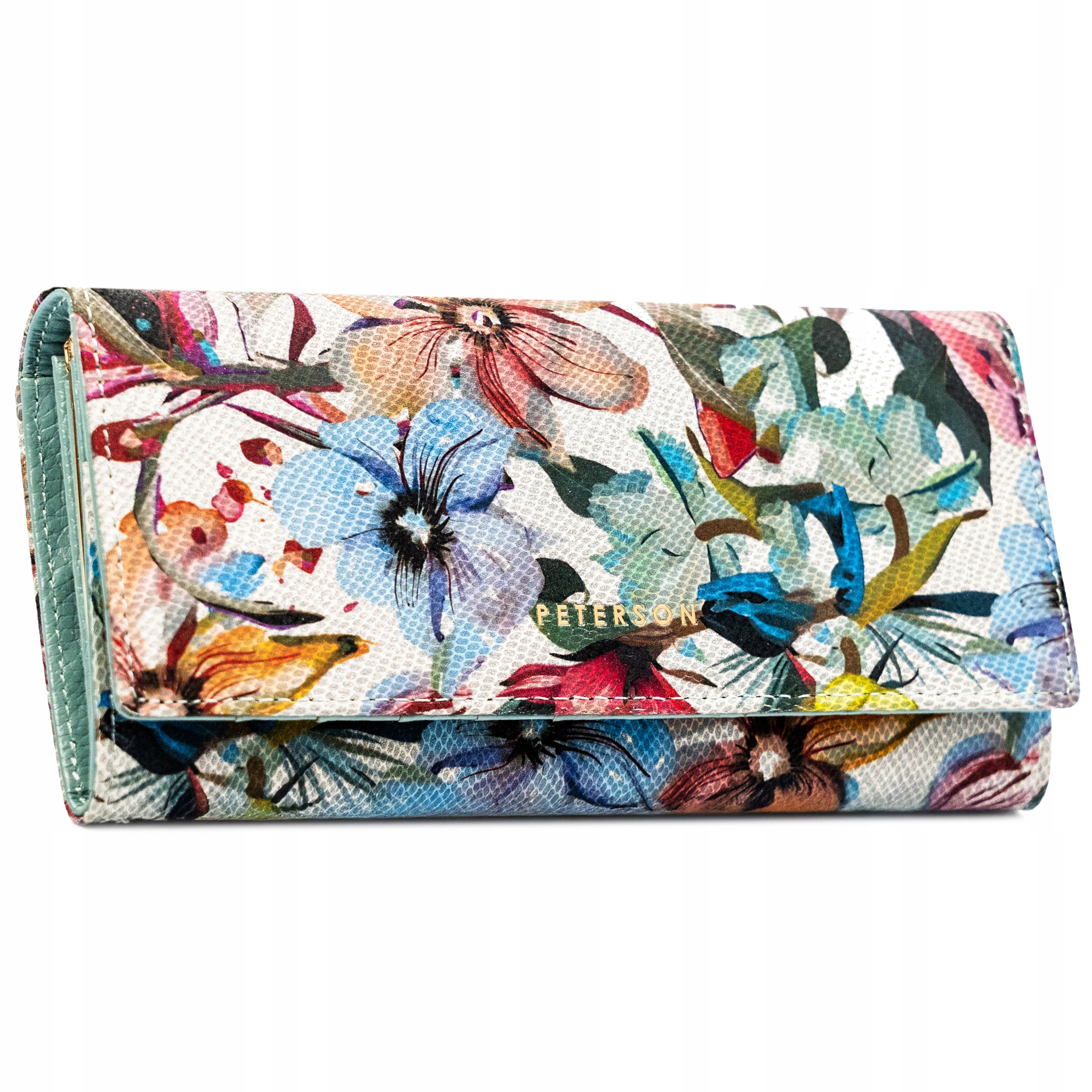 Peterson pojemny duży portfel damski skóra naturalna Rfid