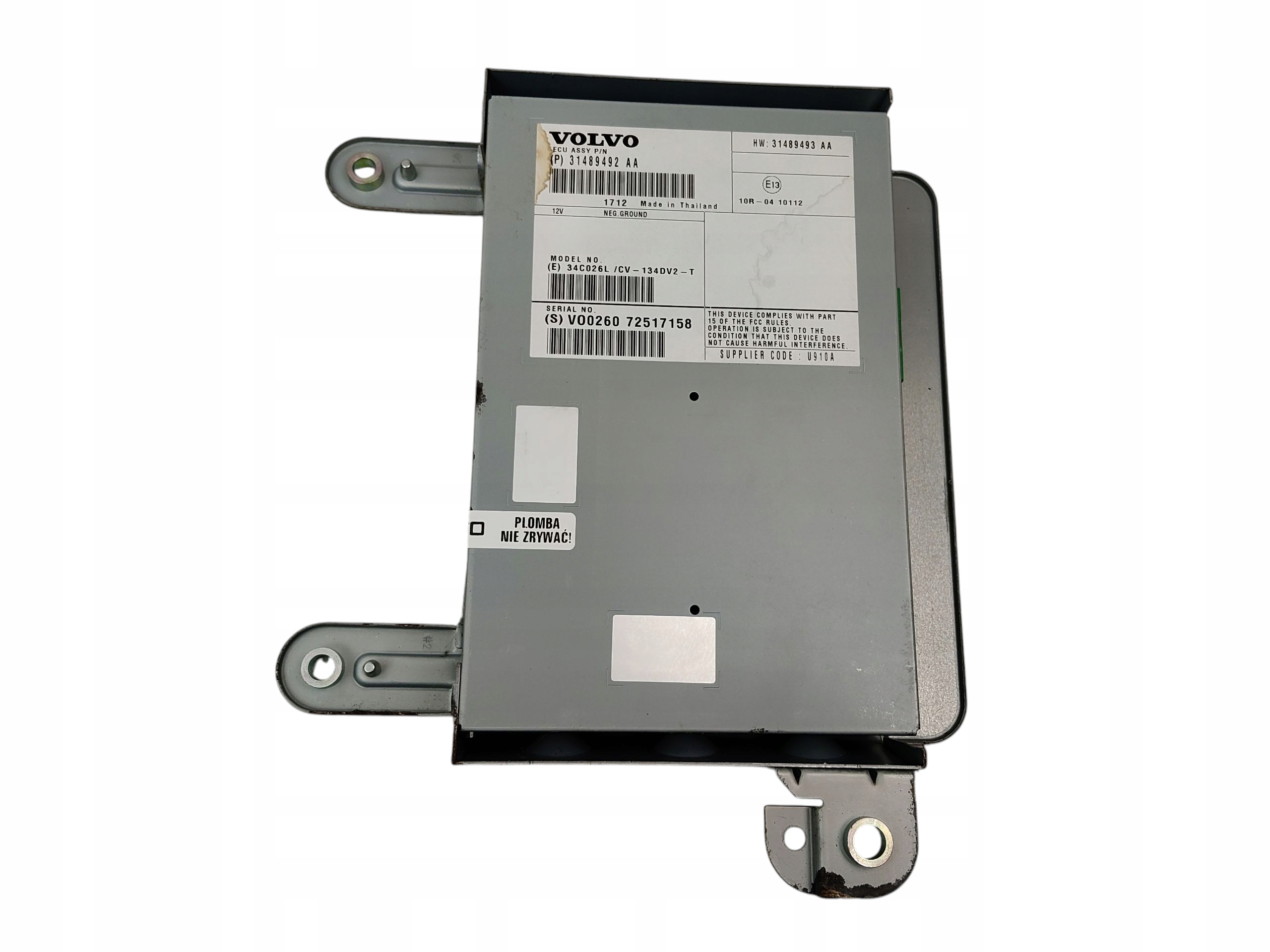 modulo AMPLIFICATORE RADIA AUDIO VOLVO V40 II 2 S60 V60 XC60 e 31489492