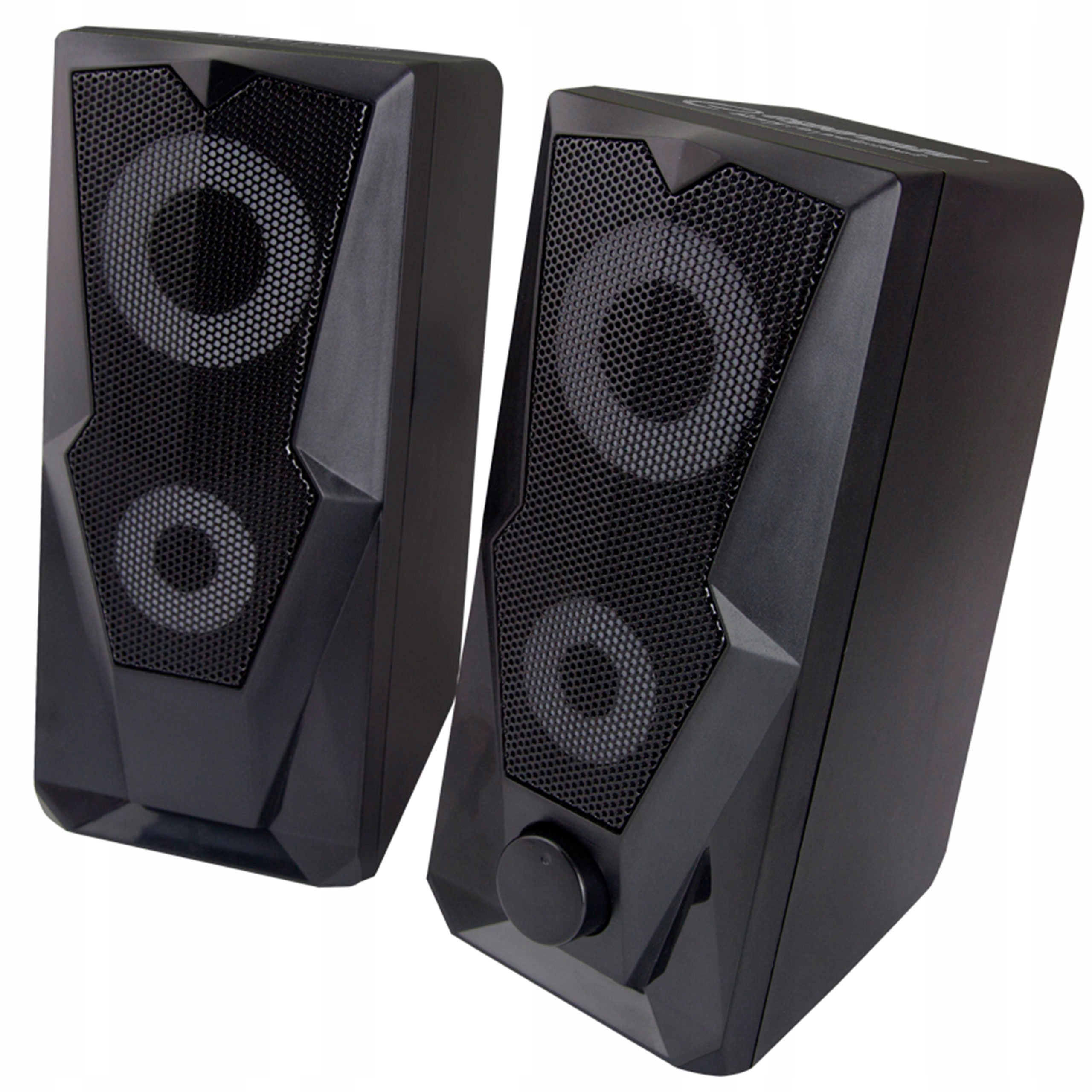 GŁOŚNIKI KOMPUTEROWE 2.0 6W RMS ZASILANE z USB 5V Sterowanie wbudowane w głośnik