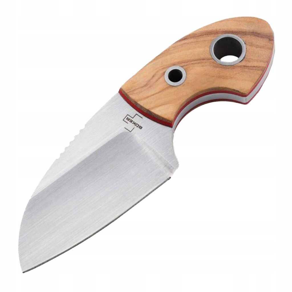 Nůž s pouzdrem Boker Plus Gnome D2 Olive Wood hnědý