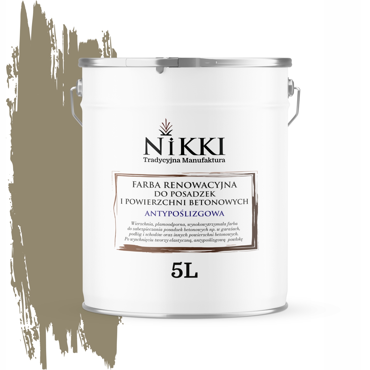 Renovačná Farba Na Podlahy Protišmyková Uv Šedá Žltá RAL7034 Matná 5 L