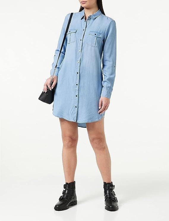 Šaty modré džínové šaty Vero Moda s , velikost 6 ks