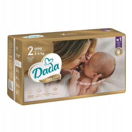 Dada Pieluchy jednorazowe Extra Care 2 MINI 3 6 kg 44 szt