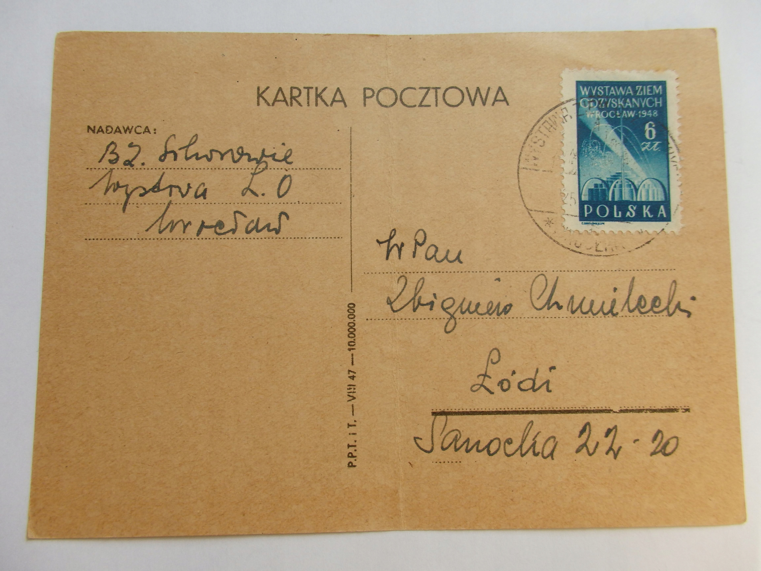 Stara Korespondencja, 1947r. A5911