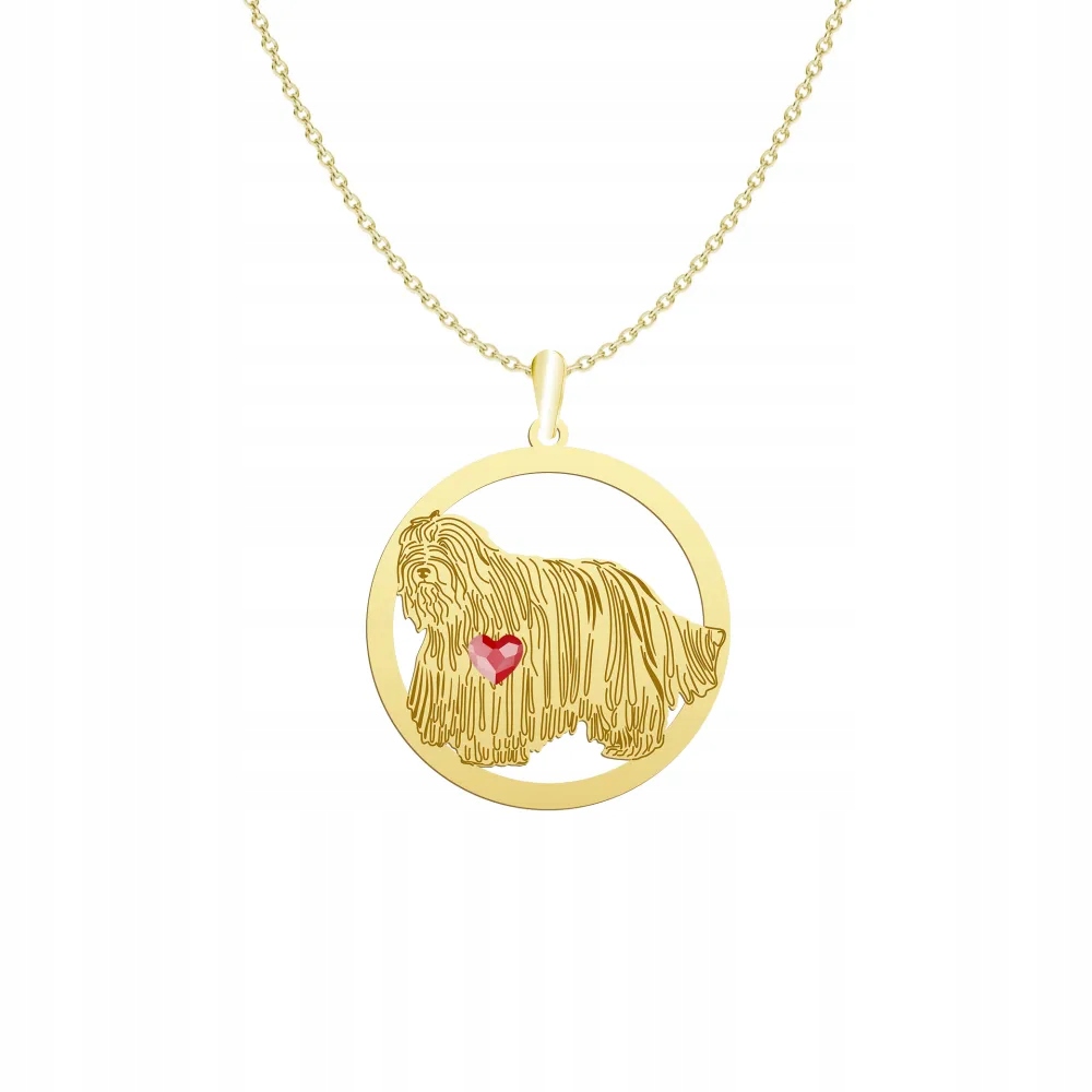 Zlatý náhrdelník s psem Ovčáček z Bergama 925 Šperky Dárek Gravírování