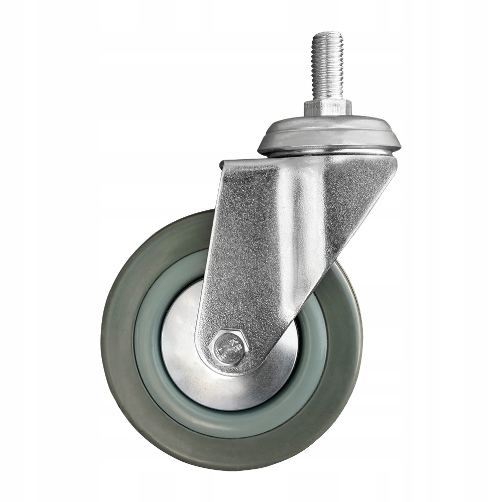 KOŁO OBROTOWE GUMOWE KOŁA KÓŁKO SKRĘTNE KÓŁKA 50MM 25KG TRZPIEŃ M10