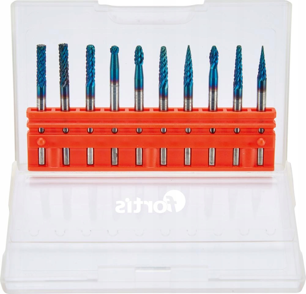 Sada malých rotačních pilníků 3 mm 10 Ks Fortis