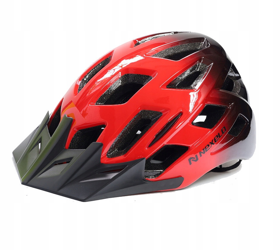 Unisex Cyklistická Přilba S Nastavitelnou Helmou In-mold A Stříškou Na Kolo 58-61 CM