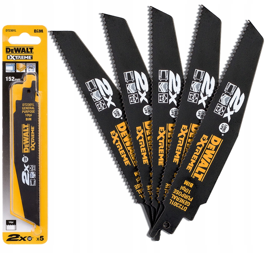 

Brzeszczot do pił szabl 152mm metal Dewalt DT2301L