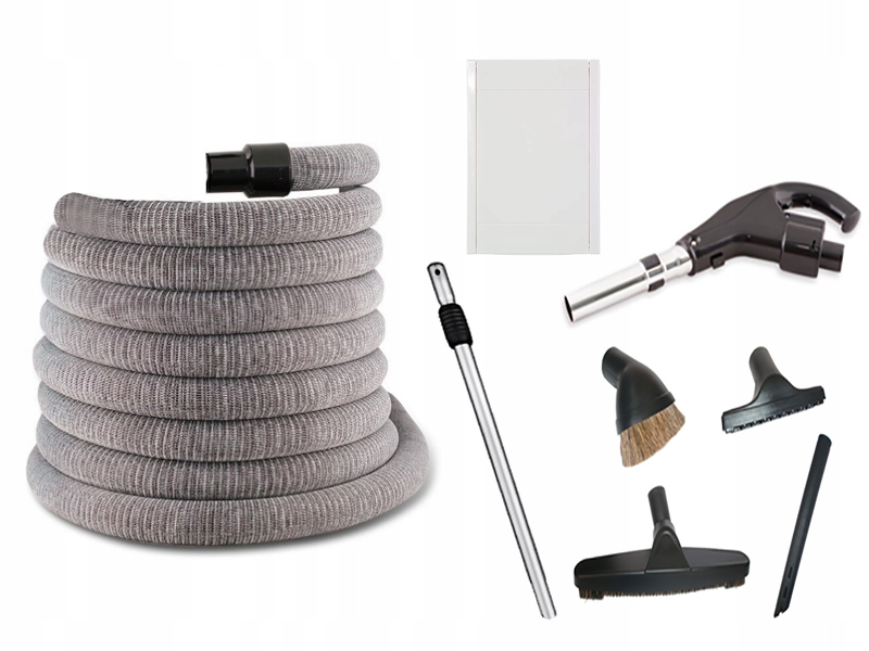 Úklidová sada Hadice Zatahovací Do Trubky 9 m v pouzdře a zásuvka Retraflex 2