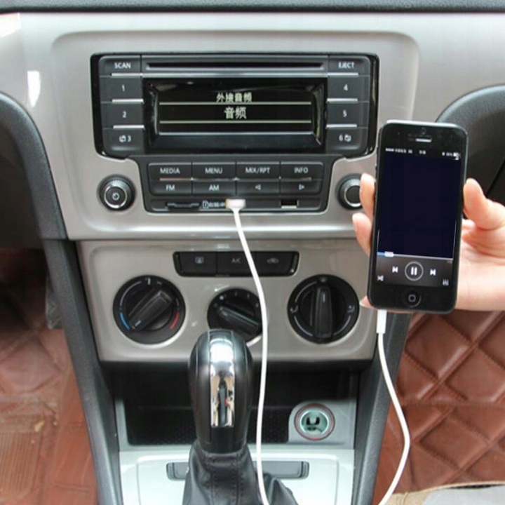 AUX mini Jack 3.5mm na USB 1 metr Kabel Adapter Kod producenta LX4071 BLACK